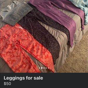 WOMENS LEGGINGS, GENTLY WORN